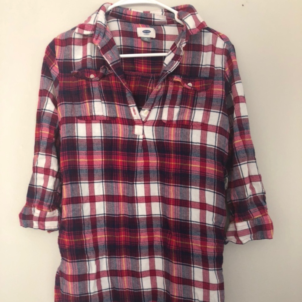 Old navy youth plaid shirt